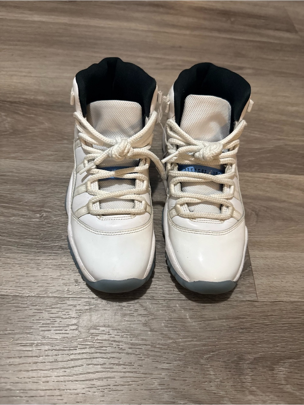 Jordan Kids White and Black High-Top Sneakers